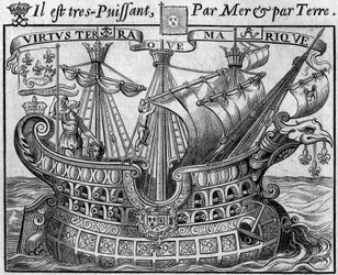 Allegory of French power: The ship of the State