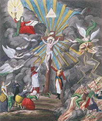 Allegory of the re-establishment of the Catholic religion in France in 1802 under Napoleon Bonaparte as First Consul, 1802