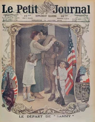 An American Soldier Leaving for Europe during the 1st World War