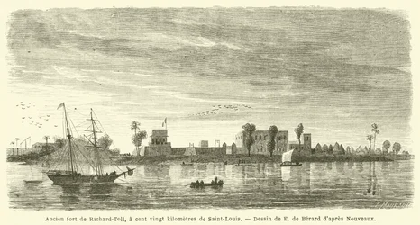 Ancient Fort of Richard-Toll, 120 Kilometers from Saint-Louis (engraving)
