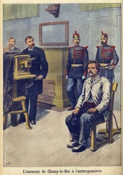 Anthropometry - Alphonse Bertillon illustration from 
