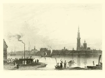 Antwerp from the Tête de Flandre