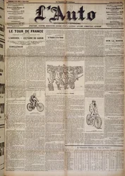 Article on the arrival of the first round of France in L