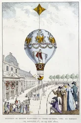 Ascension of Madame de Blanchard to Champs-de-Mars, at the Wedding of Napoleon 1st, June 24