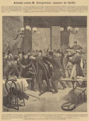 Assassination attempt against the Minister Plenipotentiary of the Kingdom of Serbia to France in Paris