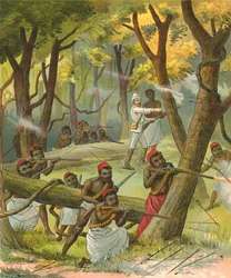 Attacked by Natives in Africa