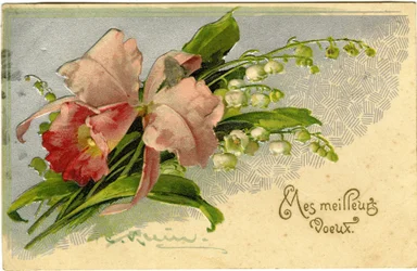 Best Wishes of Lily of the Valley and Flowers