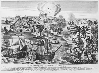 Bombardment and taking of Algiers on 5th July 1830
