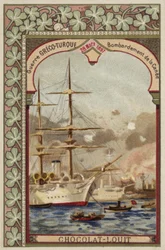 Bombardment of Chania, Crete, Greco-Turkish War, 28 March 1897