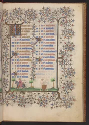 Book of Hours, Add MS 32454 f.4r, France