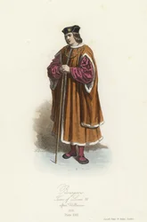 Bourgeois costume, reign of Louis XII of France