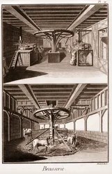 Brasserie - The Grande Encyclopedie, ou Dictionnaire Raisonne des Sciences, des Arts et des Metiers (Encyclopedia or Dictionary of the Sciences, Arts and Professions) by Denis Diderot and Jean d