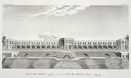 Bridge of Shiraz, Isfahan, from Voyages du Chevalier Chardin en Perse, et autres Lieux d