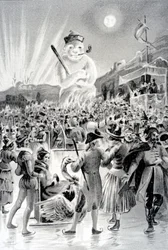 Budapest, Illustration from The Snow Man by George Sand, 1887