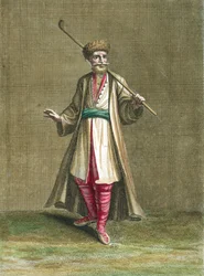 Bulgarian Costume, illustration from Recueil de Costumes du Levant, 1707-8