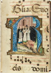 Burial scene, Gradual