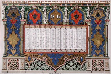 Calendar for 1846, c.1845