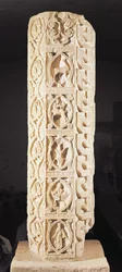 Pillar showing the signs of the zodiac from Virgo to Capricorn, calendar of the season