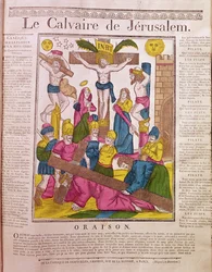 Calvary in Jerusalem, published by La Fabrique de Desfeuilles, Nancy
