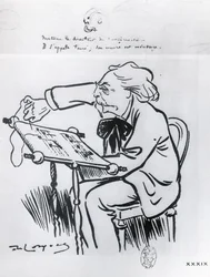 Caricature of Gabriel Faure