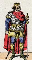 Carolingian dynasty: Portrait of Pepin the Brief (715-768) King of the Franks