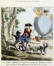 Cartoon on the fire of Miolan and Janinet