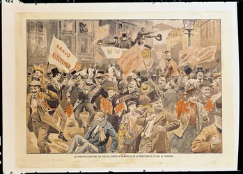 Celebrations in the Streets of London Following the News of the Conclusion of Peace in the Transvaal, May 1902