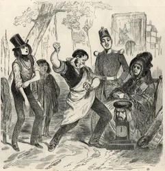 Champs-Elysees - Dynamometer (engraving)