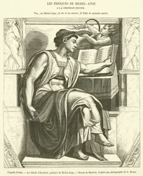 Sistine Chapel, The Erythraean Sibyl (engraving)