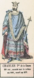 Charles I, called the Bald, 26th king, ascended the throne in 840, died in 877