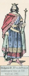 Chilperic II, 20th King of France, Ascended the Throne in 716, Died in 720