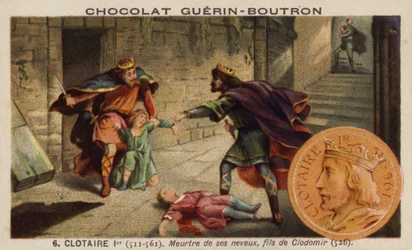 Chlothar I and the murder of his nephews, the sons of King Clodomir, 526