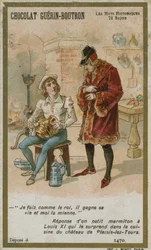 Chocolat Guerin-Boutron trade card, Historic Words series