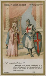 Chocolat Guerin-Boutron trade card, Historic Words series