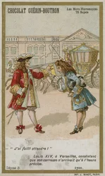 Chocolat Guerin-Boutron trade card, Historic Words series