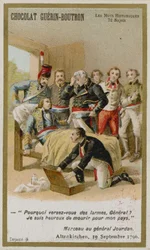 Chocolat Guerin-Boutron trade card, Historic Words series