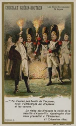 Chocolat Guerin-Boutron trade card, Historic Words series