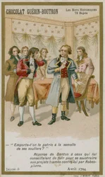 Chocolat Guerin-Boutron trade card, Historic Words series