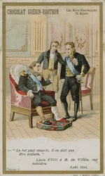 Chocolat Guerin-Boutron trade card, Historic Words series