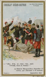 Chocolat Guerin-Boutron trade card, Historic Words series