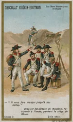 Chocolat Guerin-Boutron trade card, Historic Words series