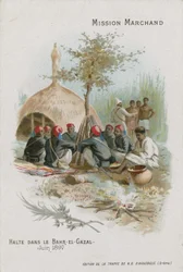 Chocolat dAiguebelle trade card, Marchand Mission