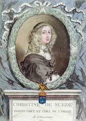 Christina (1626-89) Queen of Sweden, Founder and Head of the Order of the Amarantha