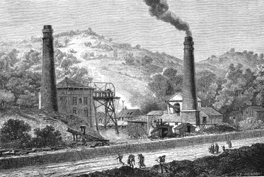 Coal in Wales at Glyn pit, England