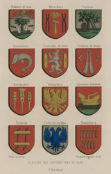 Coats of arms of the corporations of Ghent