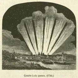 Comet with Six Tails