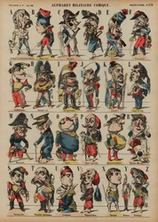 Comic Military Alphabet