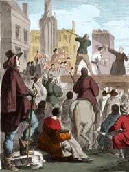Conspiracy of Chalais: Execution of Henri de Talleyrand (1599-1626), Count of Chalais, for conspiring against Richelieu. Nantes