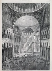 Constantinople: the Hagia Sophia Mosque - in 
