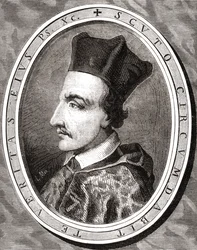 Cornelius Jansen, Bishop of Ypres, engraved by Pannemaker after Latenacci, from 